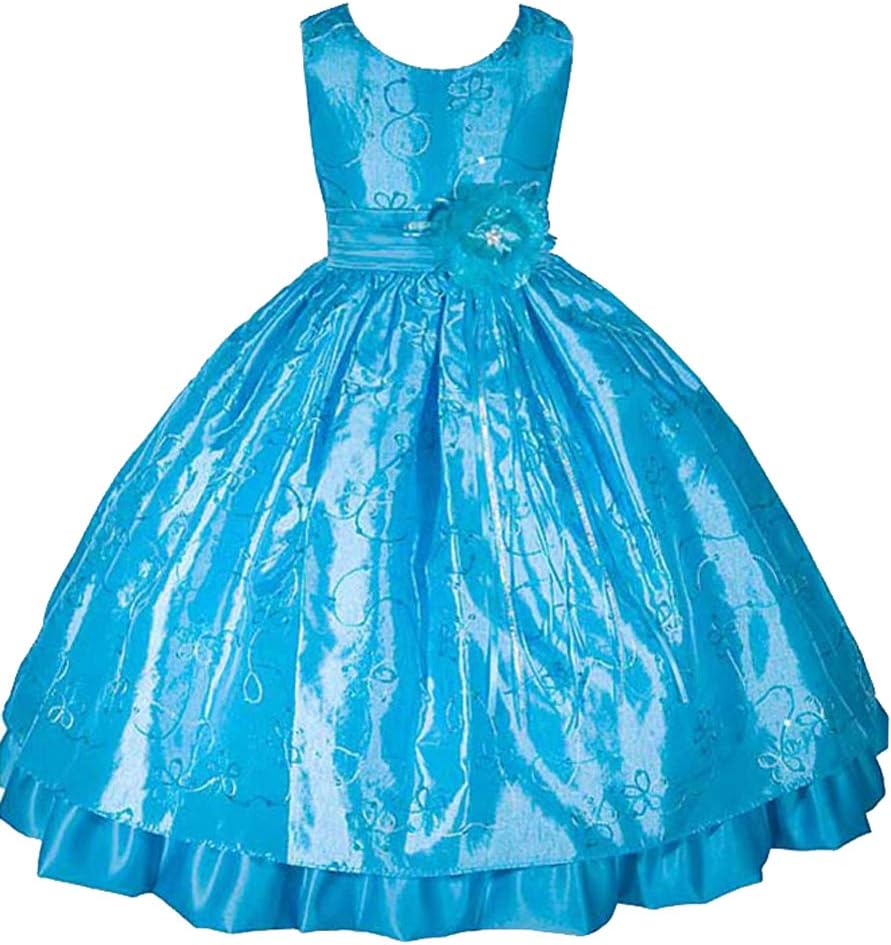 Made in USA Big/Little Girls' Flower Girl Pageant Holiday Wedding Easter Dress