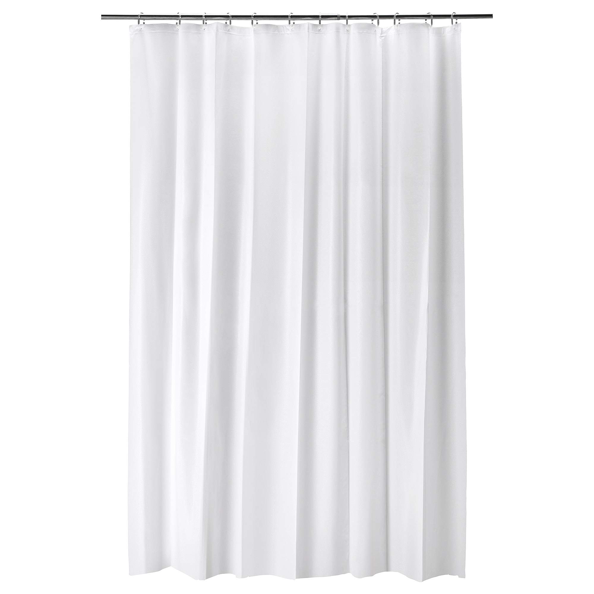 Rideau de douche imperméable BJÄRSEN blanc 180 x 200 cm pour baignoire