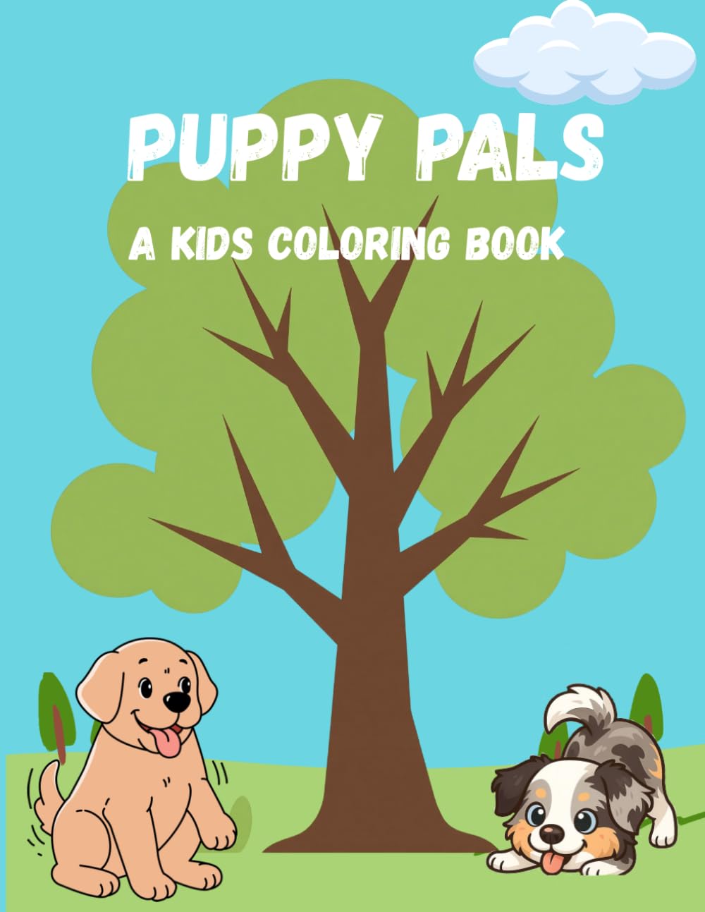 Puppy Pals: A Kids Coloring Book