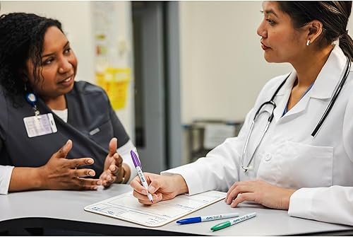 Miniatura 2 de EXPO Marcadores de borrado en húmedo, marcadores semipermanentes, surtidos, punta ultra fina, 4 unidades