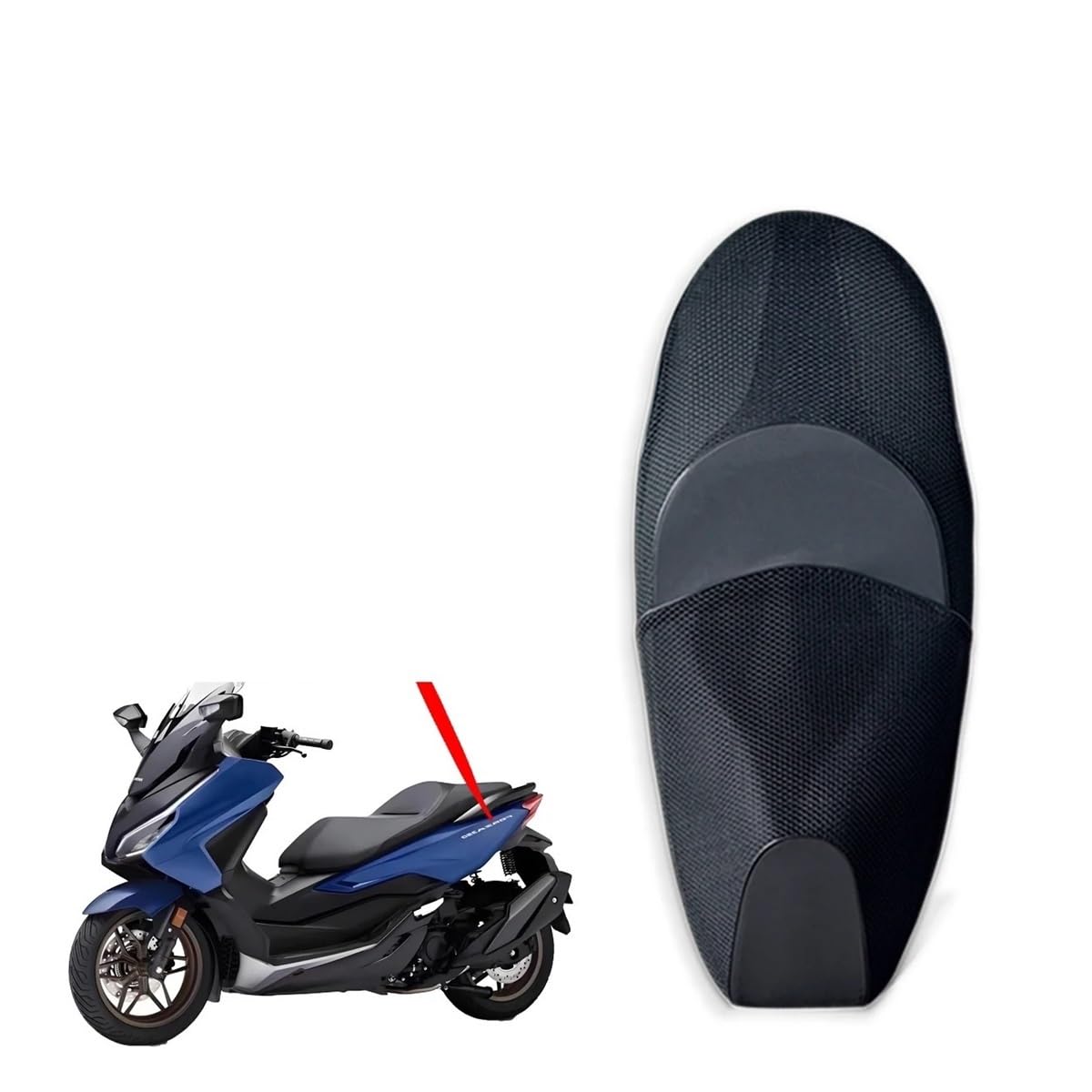 Cuscino Sella per Forza 350 Moto Cuscino Coprisedile Traspirante Tutte Le Stagioni Universale Scooter Sedile