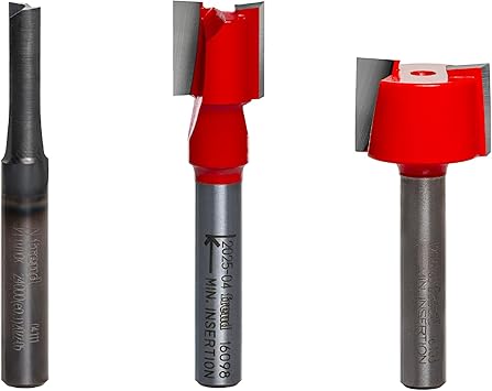 Freud 89-660 3 Piece Undersized Plywood Bit Set 1/4" Shank