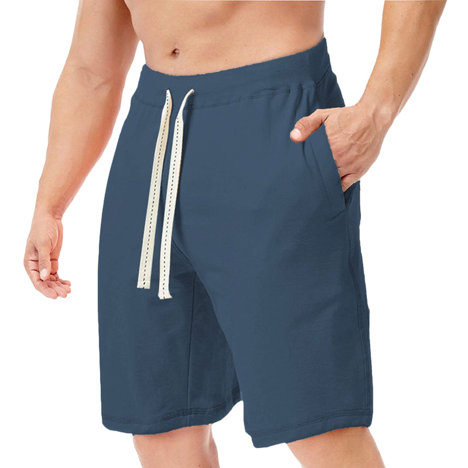 Muscularfit Work Out Shorts Outdoor Fashion Sport Gym Athletic Shorts Drawstring Elastic Waist Workout Short with Pockets