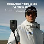 DJI Osmo 360 Vlog Combo, 360 Caméra idéale pour les Vloggers avec Mic Mini Émetteur, durée de vie prolongée de la batterie avec 3 Batteries, Caméra Action avec 1-Inch 360° Imagerie, autochtone 8K 360° Vidéo, 170° FOV