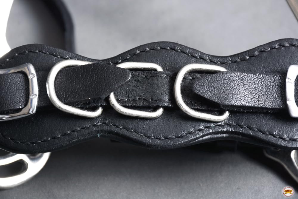 HILASON Western Horse Hackamore Bit in Stainless Steel with Leather Cover