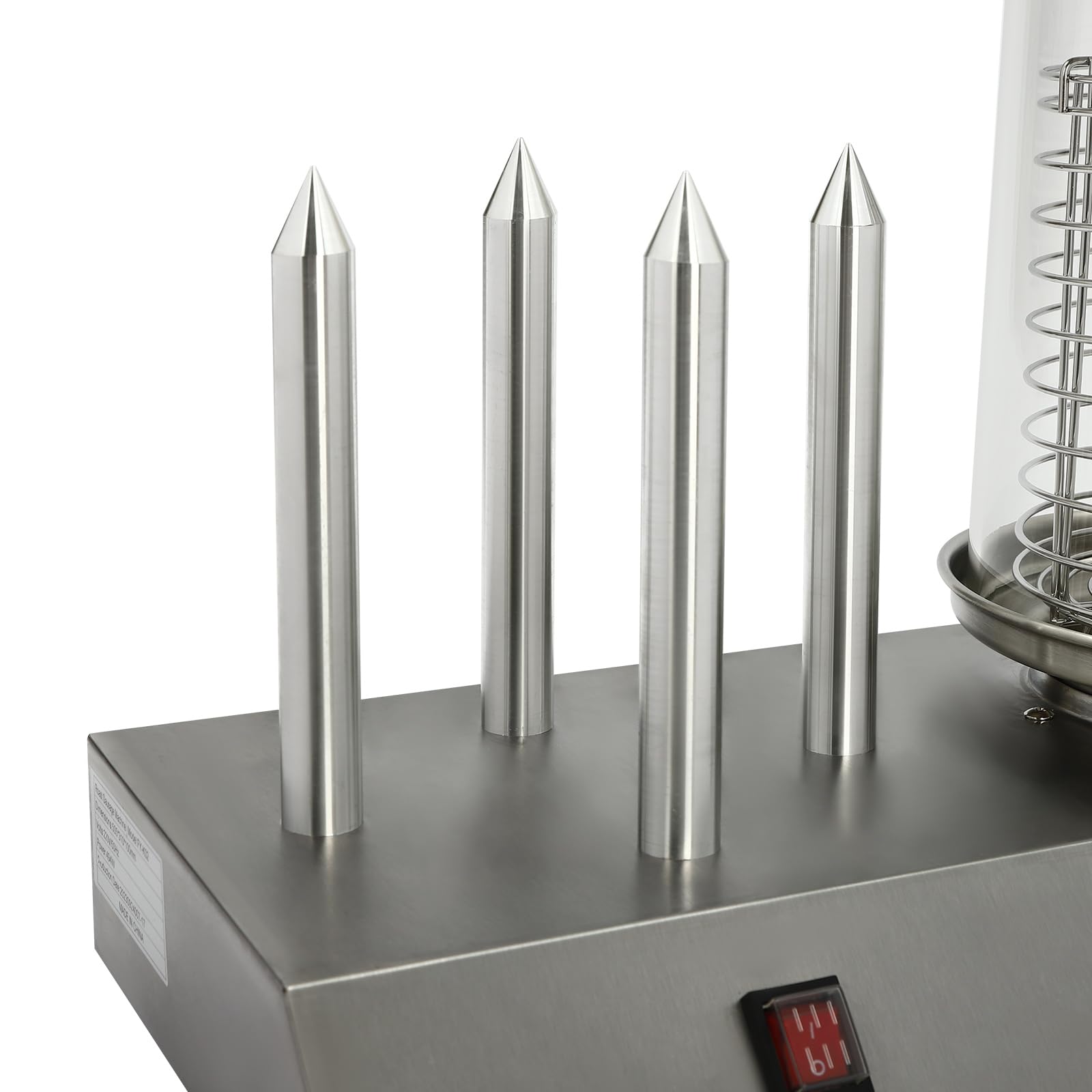 Machine à Hot-Dog Appareil Chauffage Rapide Isolant Brochettes Acier Inoxydable ContrôLe TempéRature Saucisses Professionnelle Automatique Commercial Fonctionnement Simple Polyvalent