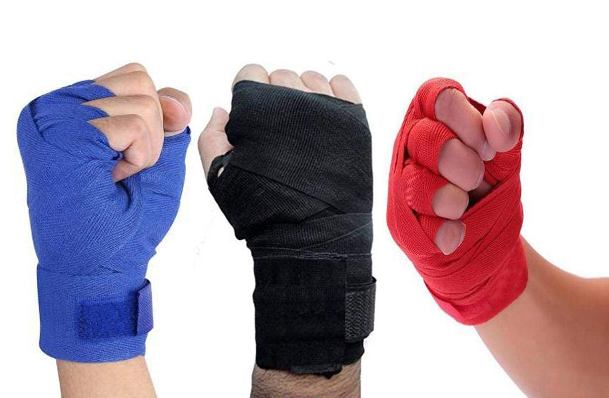 ZaySoo Boxing Hand Wrap Boxing Mexican (3 Pair) for Weightlifting, Bodybuilding - (Free Size) (B09879K67B) Amazon Price History, Amazon Price Tracker