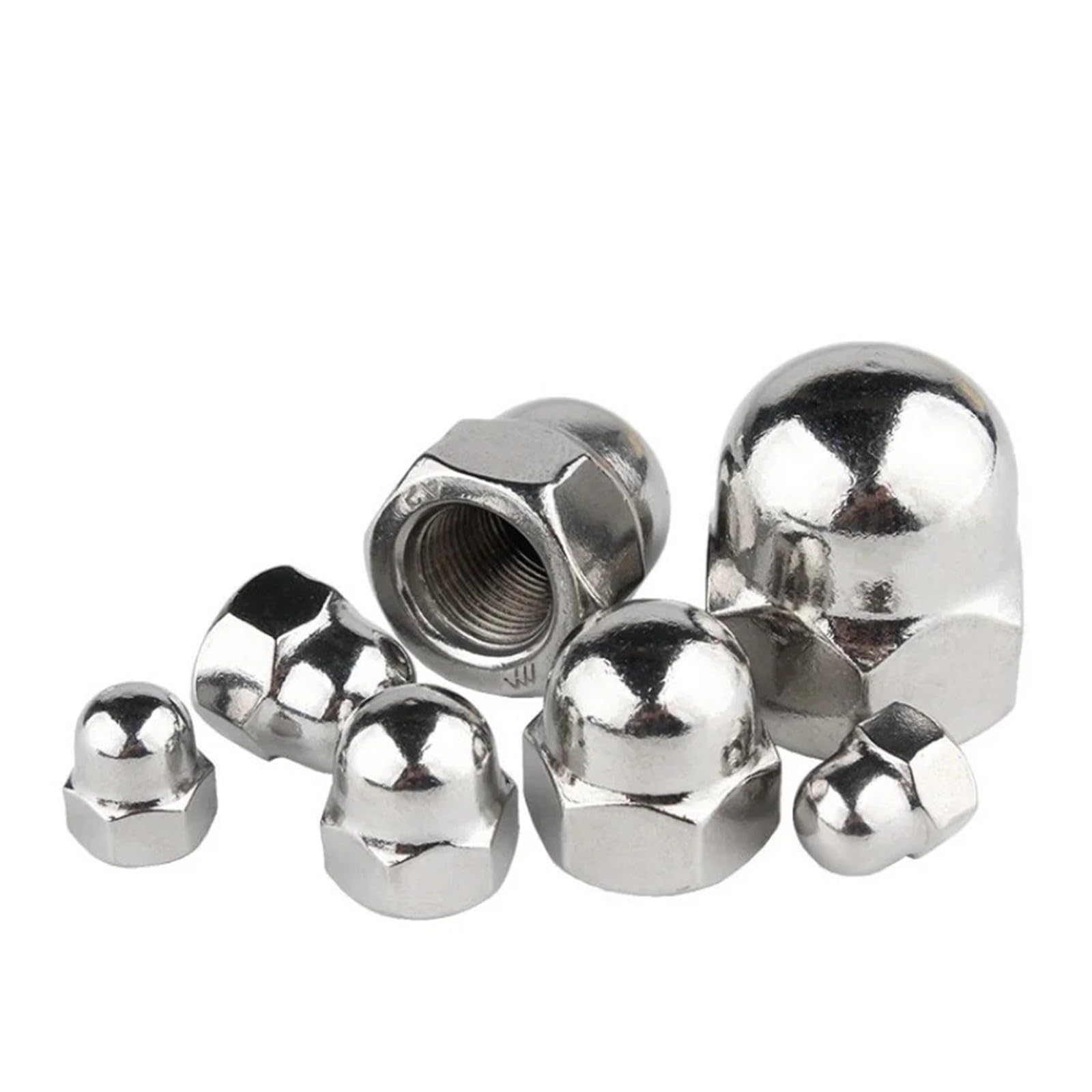 ZS Hardware Nakrętki kołpakowe ze stali nierdzewnej M3-M24 Nakrętki sześciokątne kopułkowe Acorn 304 316 Czarne(Black SUS 304,M24mm-1pcs)