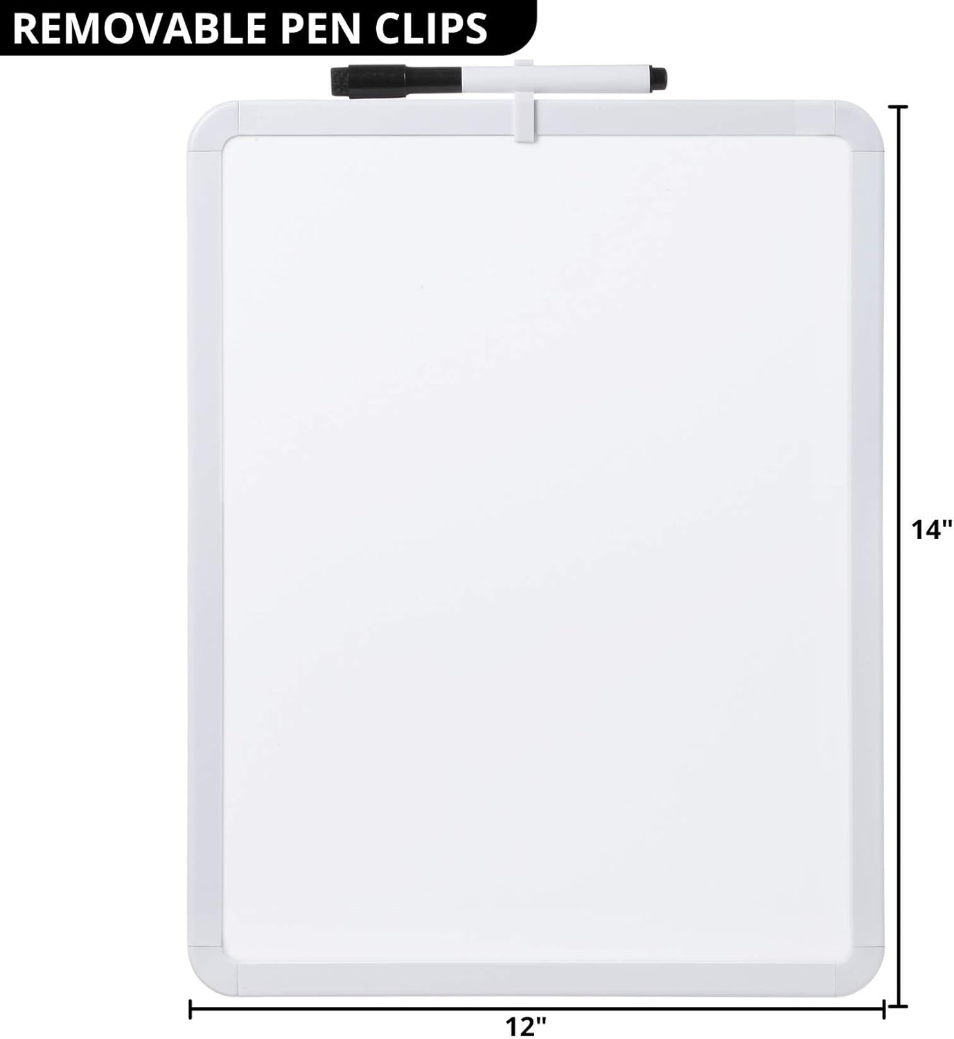 Mr. Pen- Dry Erase Board, 14” x 12” with a Black Dry Erase Marker, Small White Board, White Board for Kids, White Board, Small Dry Erase Board, Mini White Board, Mini Dry Erase Board, Marker Board : Office Products