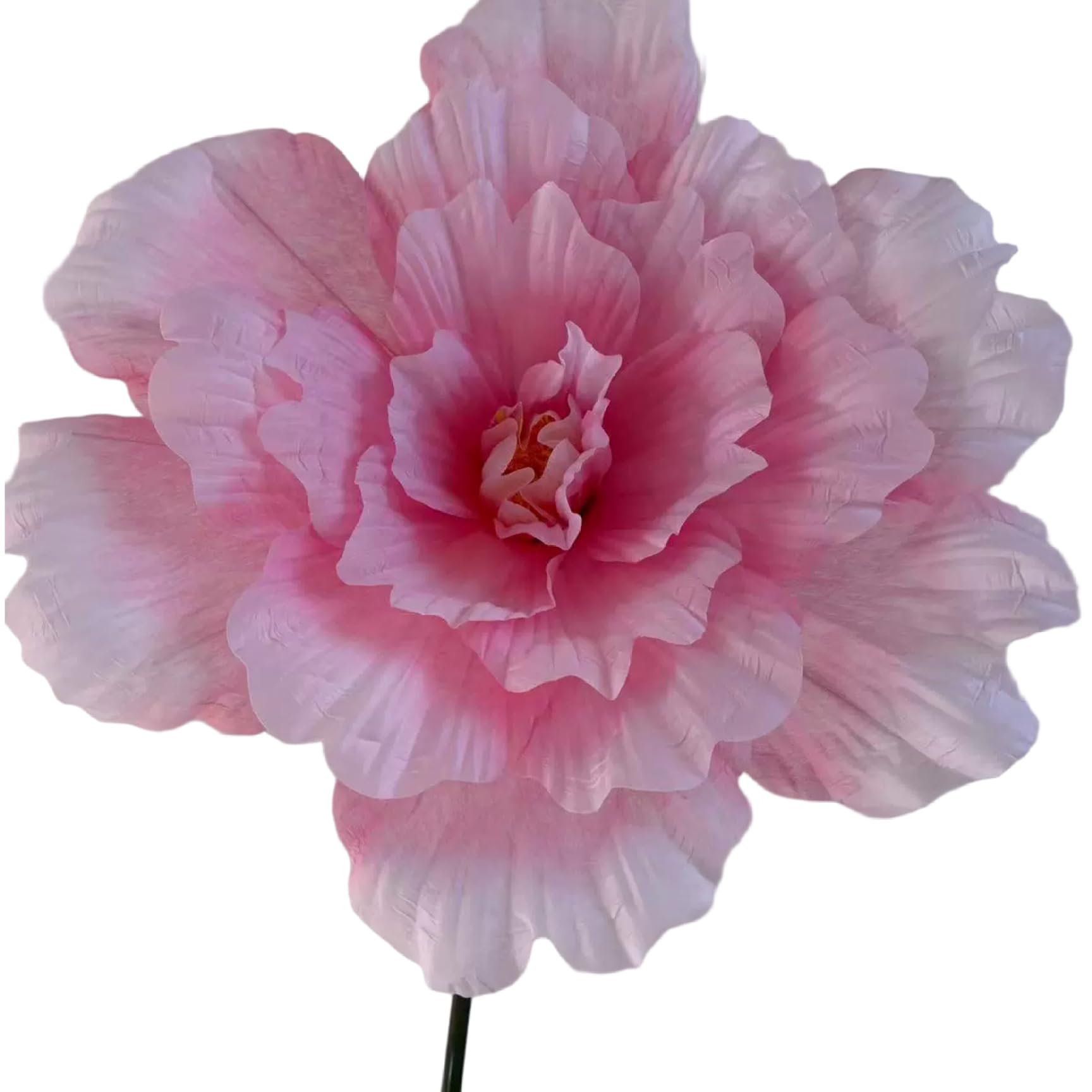 Ginwrek Giant Flowers Tissue Paper Flowers, Giant Paper, 23.6 Inch Light Large Realistic Peony Flower Decor For Wall Wedding Party Window Display, Style-2