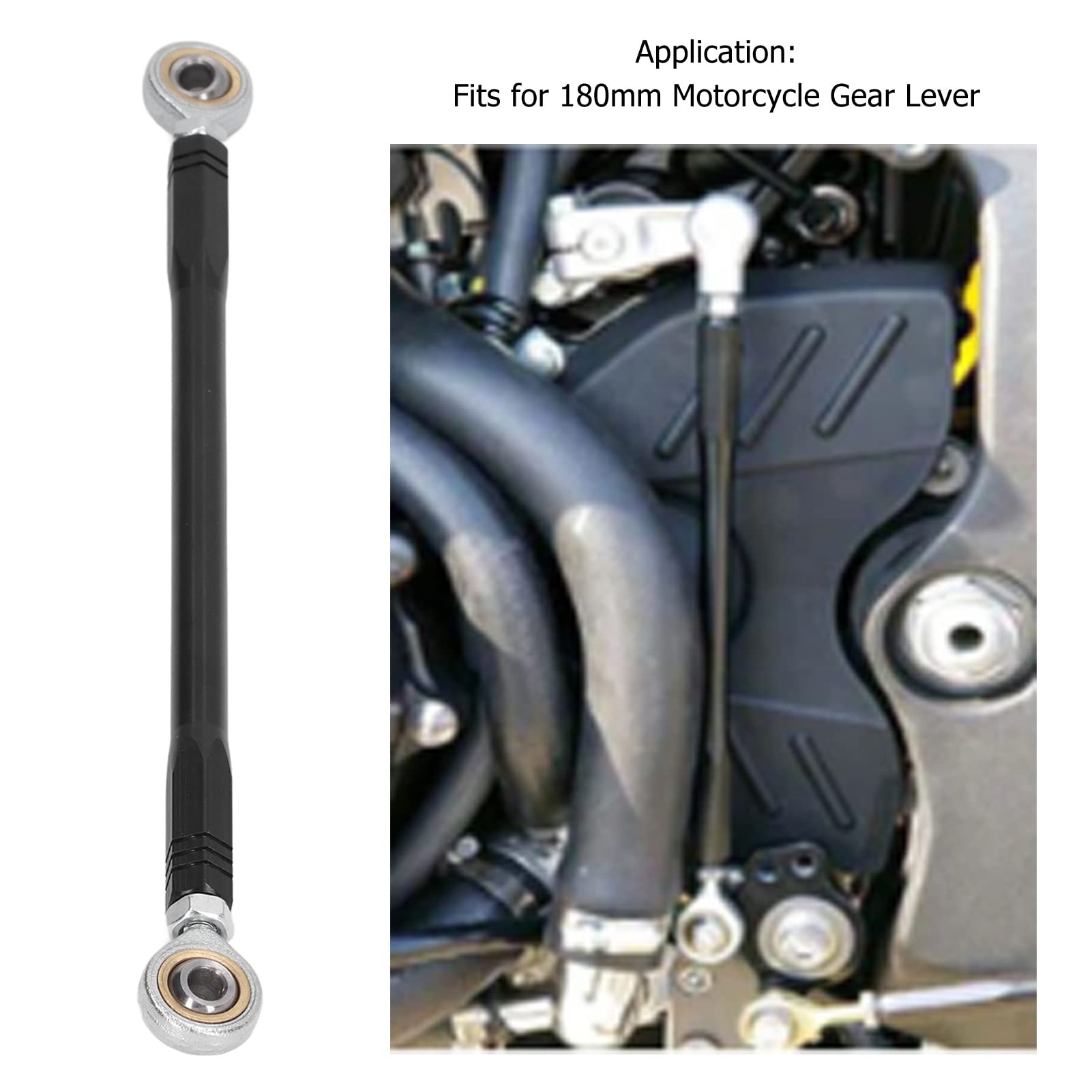 Asta del cambio, asta del cambio per moto, in lega di alluminio, leva del cambio per sedile posteriore, 180 mm, leva del cambio per moto