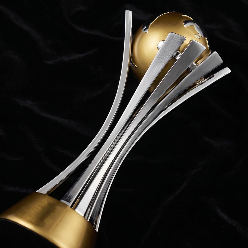 Replica Trofeo Calcio Stile Club World Cup, Souvenir da Collezione per Decorazione Scrivania Casa Ufficio, Regalo per Uomo Donna, Appassionati di Calcio, Tifosi e Collezionisti