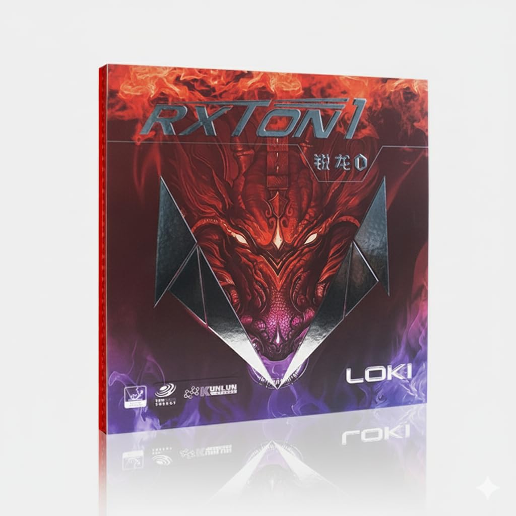 Loki RXTON 1 Table Tennis Rubber Sheet | High Grip Fast Attack Rubber | ITTF Certified | Advanced Grip Sponge | High Performance | Tacky Top Sheet | 2.1mm Thickness. (Black)-image-21