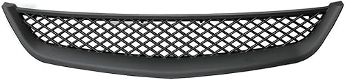 Fit 01-03 Civic Coupe/Sedan JDM T-R Type Black Paintable ABS Grill Front Mesh Hood Grille