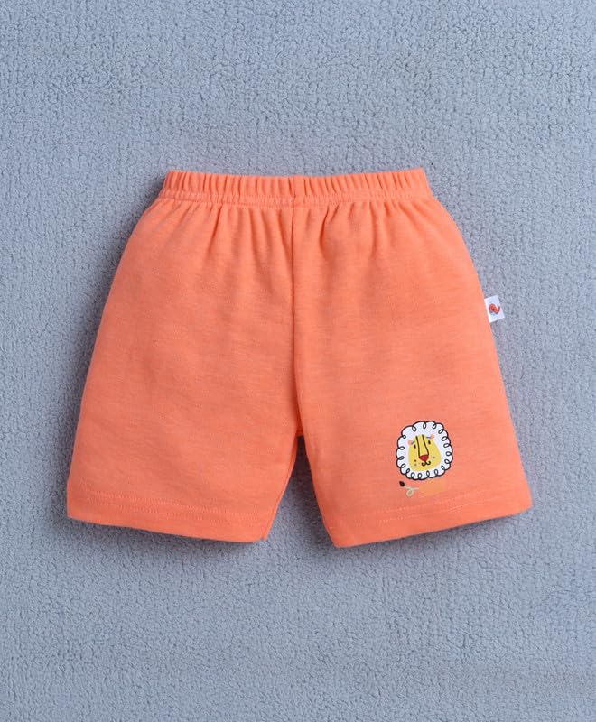 Image of BUMZEE Baby Boys Cotton Pack of 4 Above Knee Length Shorts