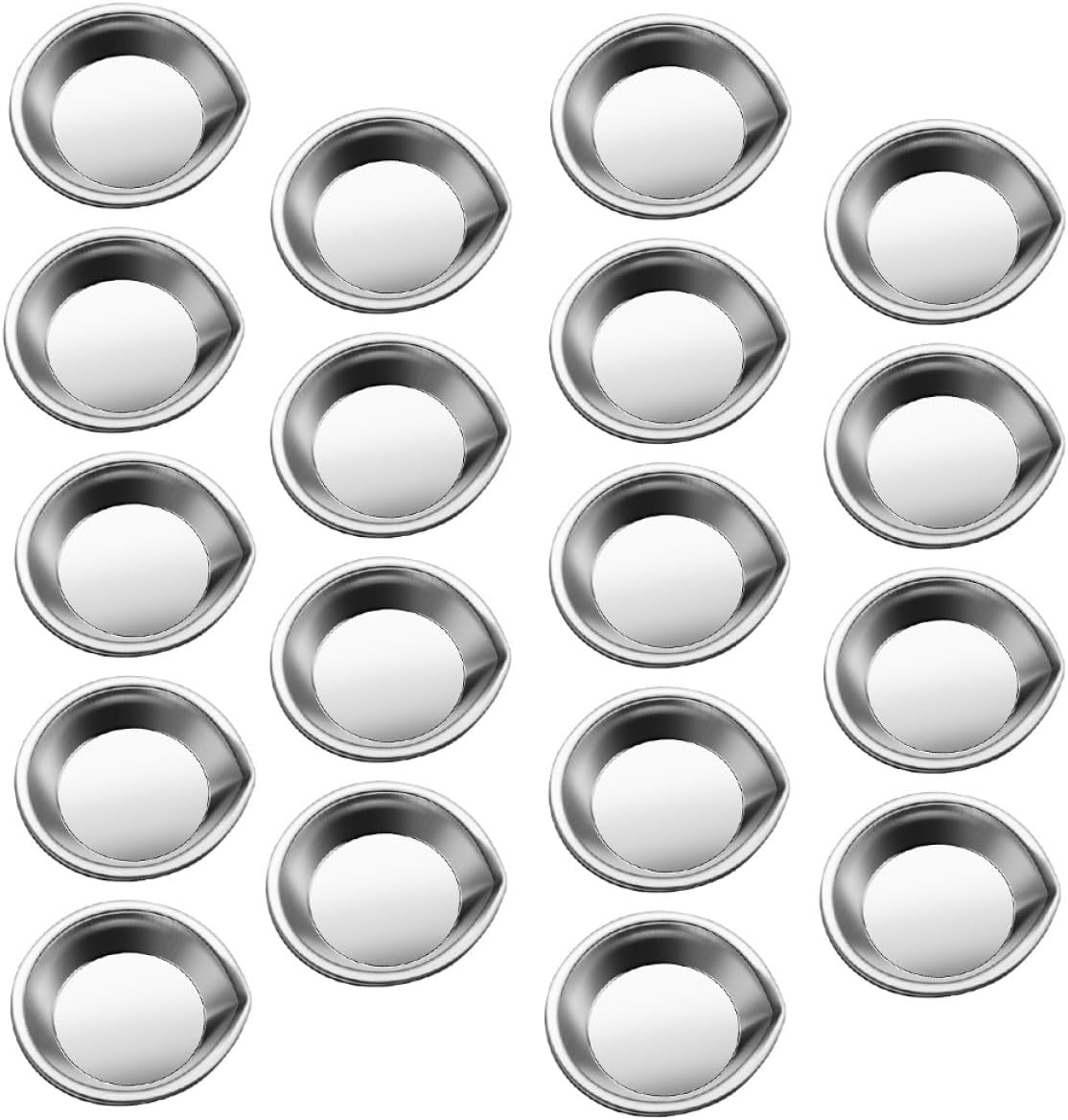 18pcs Stainless Painting Plates Watercolor Mixing Trays with Pour Spouts Multi-Function Art Palette for Students and Artists School Painting Supplies