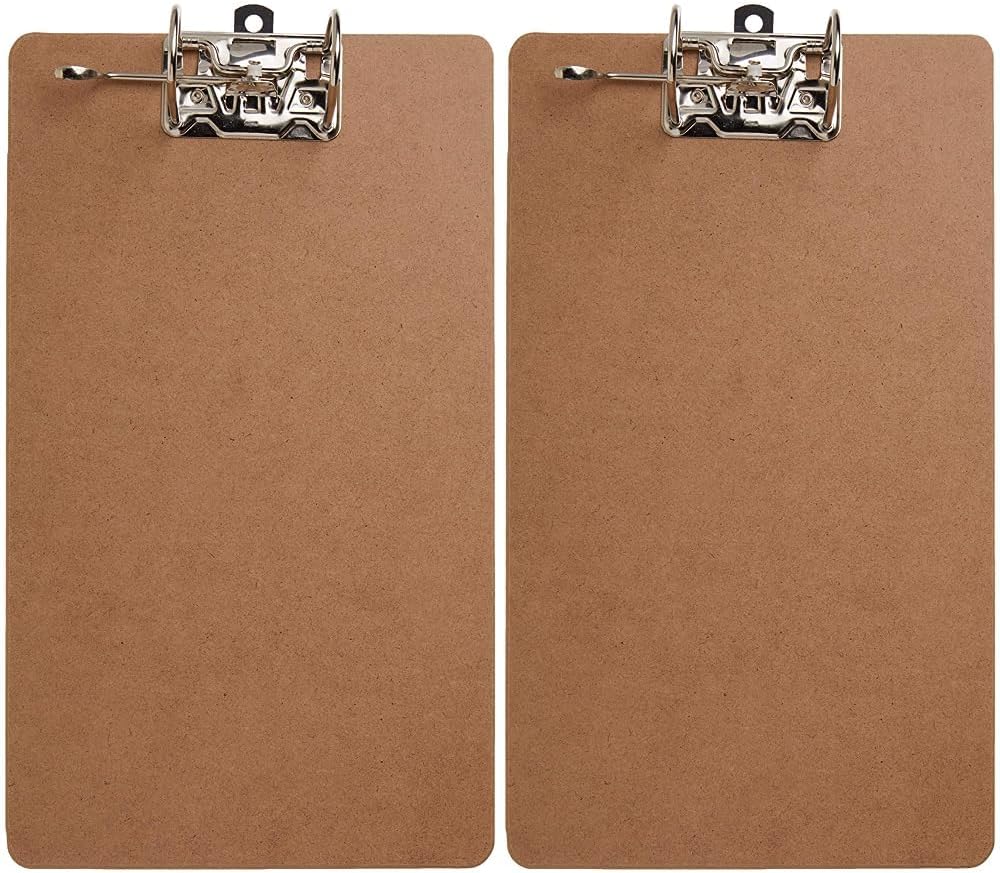 Officemate Recycled Wood Clipboards, Arch Lever Clip, 2 Pack Clipboard, Letter Size