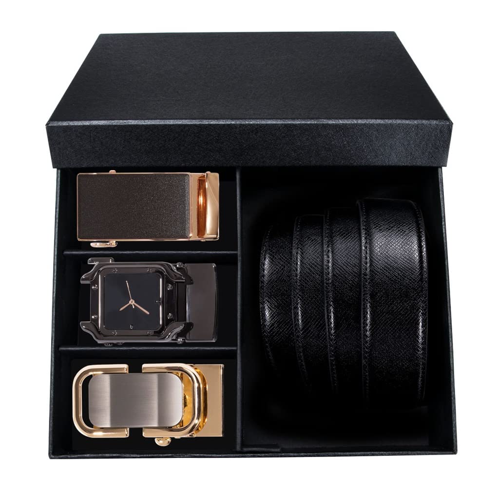 Ceinture automatique homme cuir noir pour éliminer l'usure