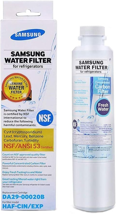Samsung DA29-00020B, DA29-00020A, HAF-CIN EXP Premium Refrigerator Water Filter, 1-Pack
