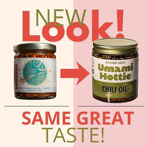 Miniatura 3 de Umami Hottie Chili crujiente y crujiente la mejor cobertura de textura crujiente para sushi, albóndigas, huevos, ensalada, salsas y más. Aceite de