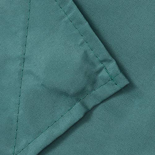 Image of N&Y HOME Fabric Shower Curtain or Liner with Magnets, Teal | Hotel Quality, Machine Washable, Water Repellent, Standard Size