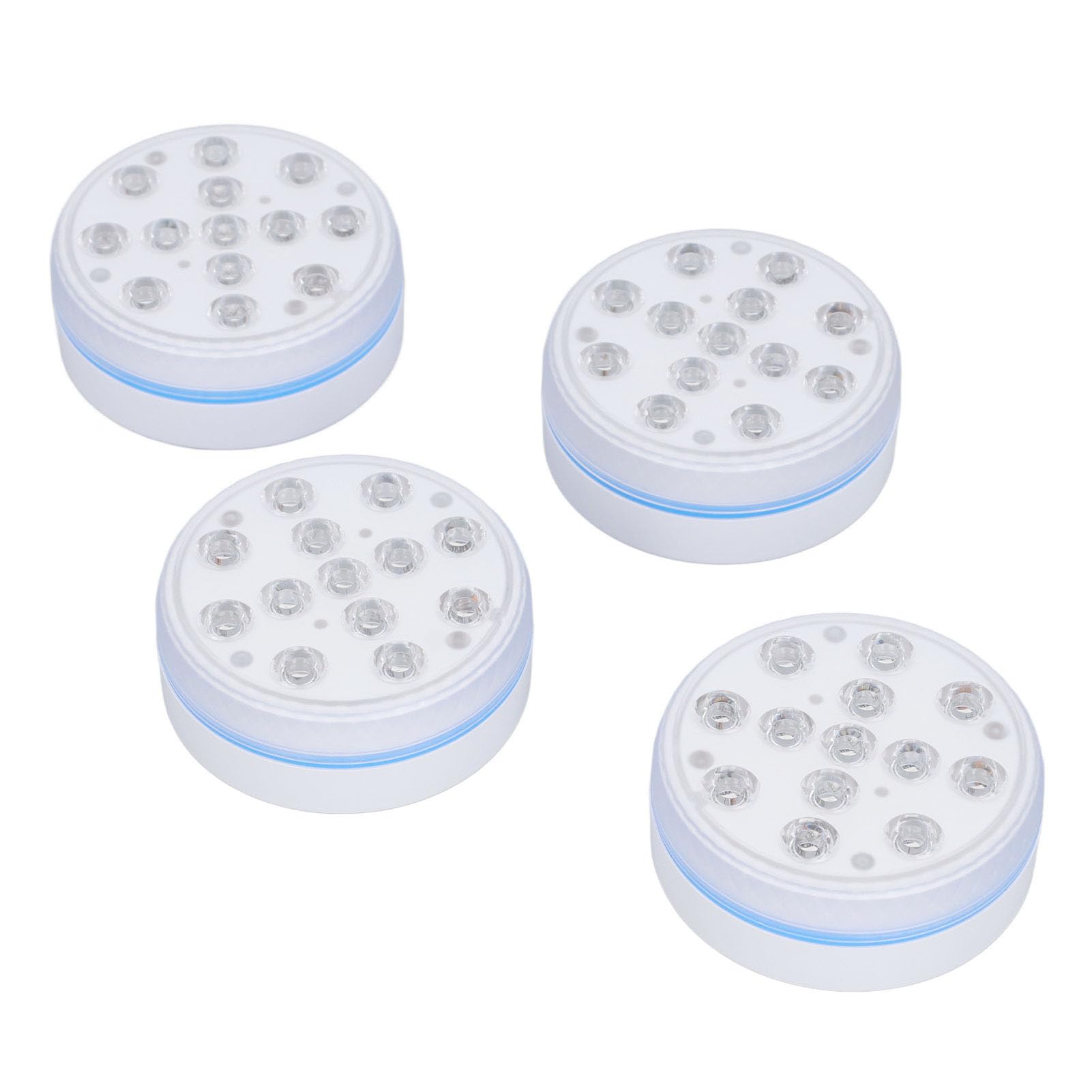 Luci LED sommergibili Alimentate a Batteria Magneti più potenti Ventose Luminosità Regolabile per Piscina Vasca idromassaggio Giardino