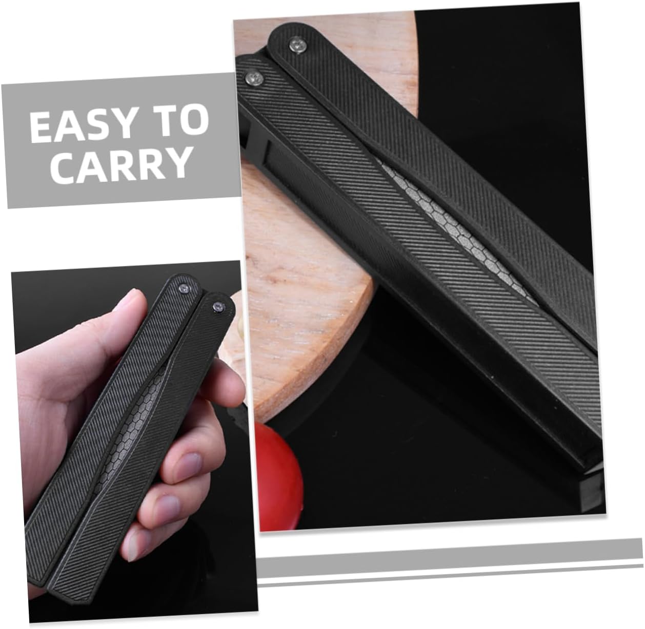 KICHOUSE Camping Sharpener Stone Dual-sided Wear-resistant Sharpening Tool for Quick and Efficient Knife Scissors and Outdoor Tools Safe Convenient and Easy to Clean