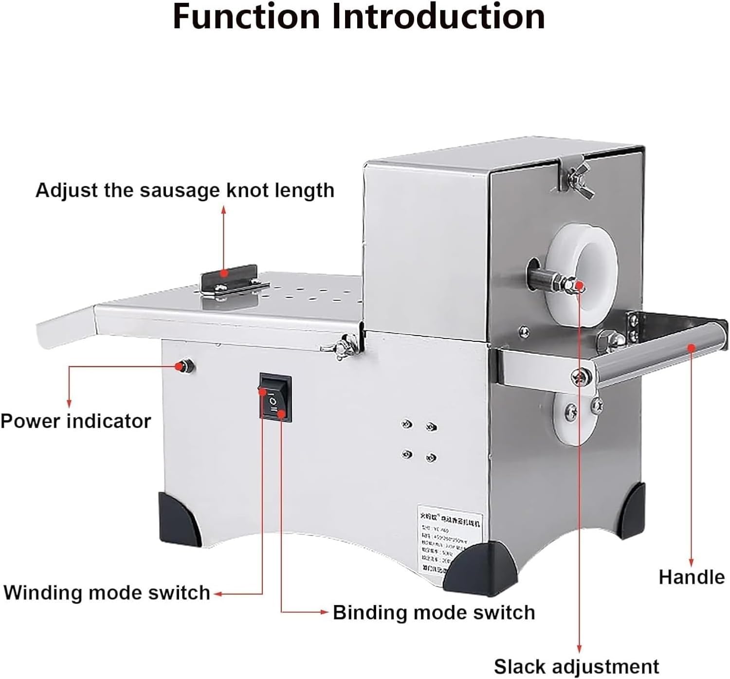 Electric Sausage Linker with Stainless Steel Construction for Commercial and Home Use,220V
