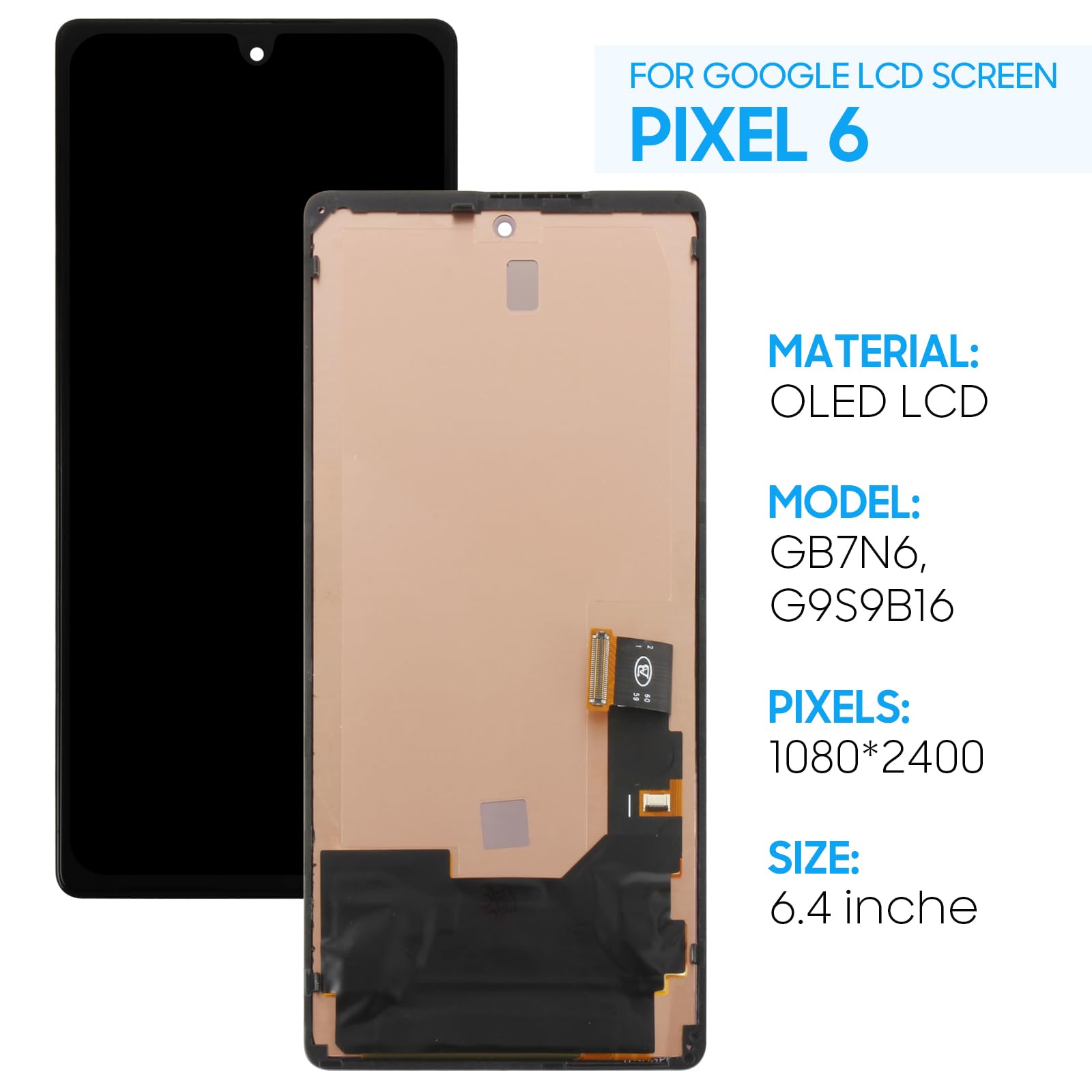 Amazon.com: Screen Replacement for Google Pixel 6 GB7N6