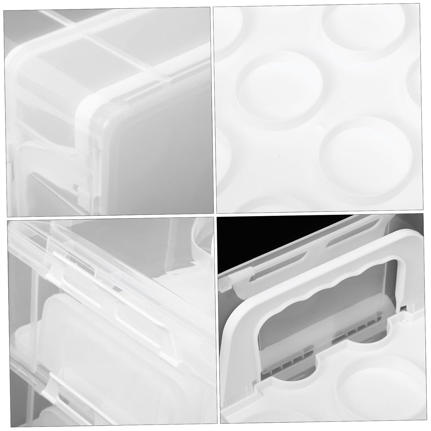 GLEAVI Cake Carrier Handheld Cake Box Transparent Two Dessert Storage Container for for and Display