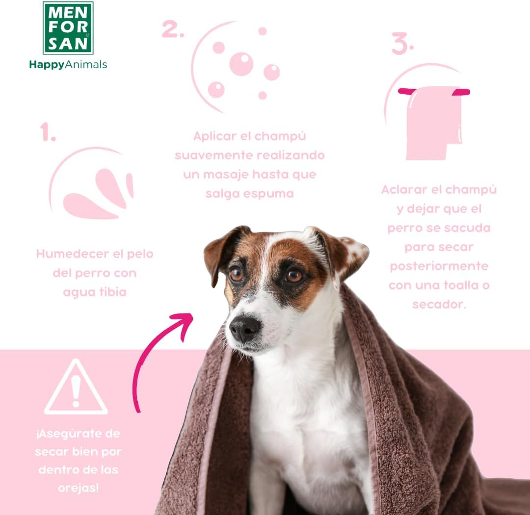 MENFORSAN Conditioner Shampoo for Dogs 10.15 fl oz, 100% Natural image 4