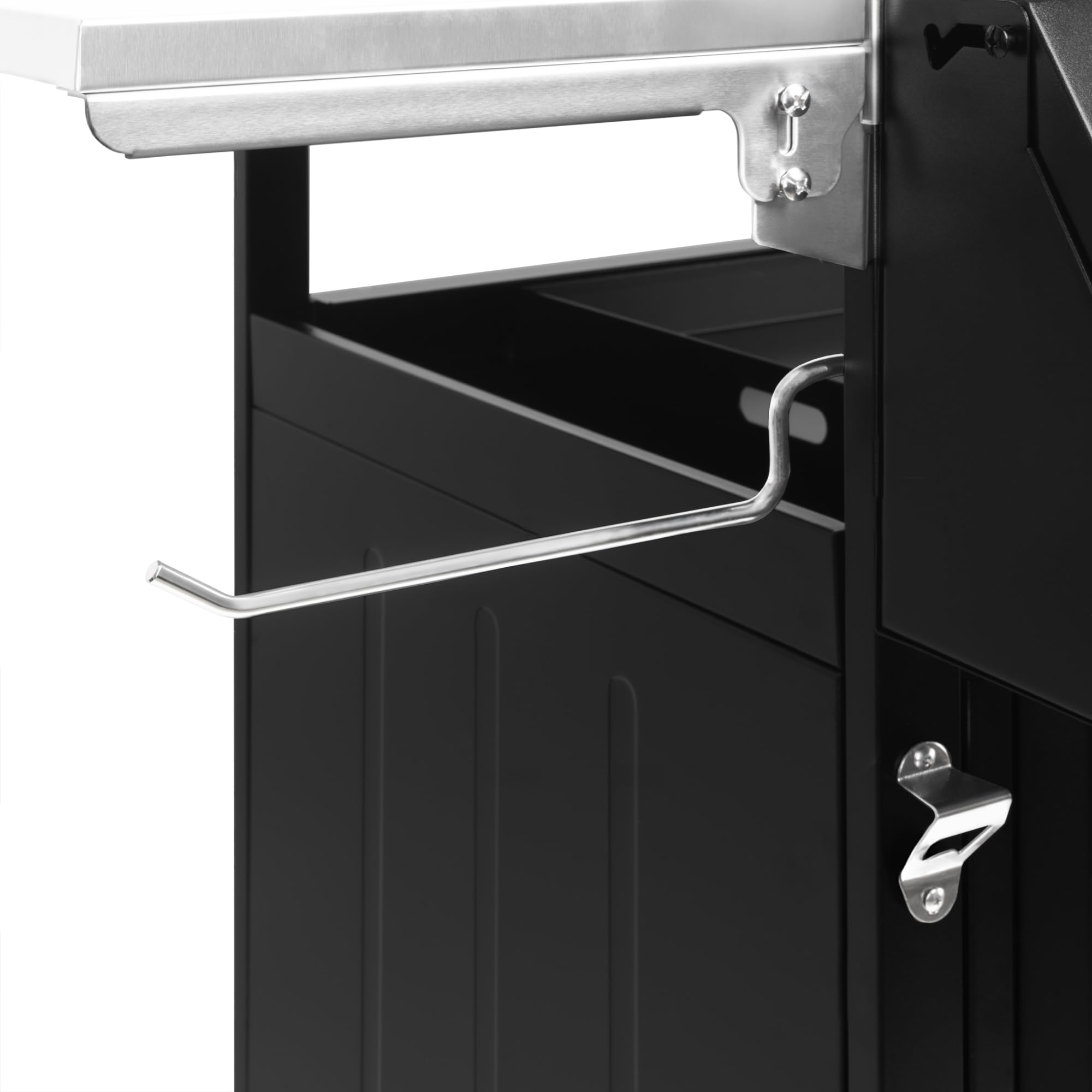 BBQ-Toro Carro de barbacoa 100 x 73 x 91 cm | Negro | Mesa de barbacoa con gran superficie de trabajo | Mesa auxiliar de barbacoa con ruedas, carro de barbacoa al aire libre | Mesa de barbacoa al aire