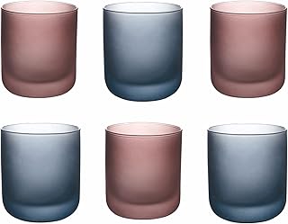 Villa d’Este Home Tivoli Glamour Set 6 bicchieri acqua frosted in vetro 350 ml