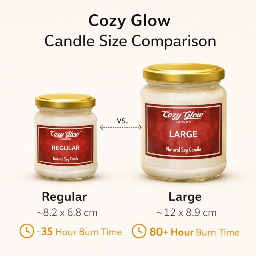 Cozy Glow Vanilla Regular Soy Candle