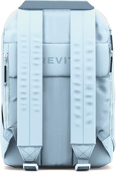 BREVITE The Backpack- Casual daypack backpacks for every function. Compact but spacious 18L aesthetic traveling backpack with laptop compartment. (Misty Blue)
