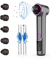 Rinycwa Blackhead Remover Vacuum with Heating: 3 Levels, 9 Modes, 5 Heads for Nose Pores & Deep Cleaning