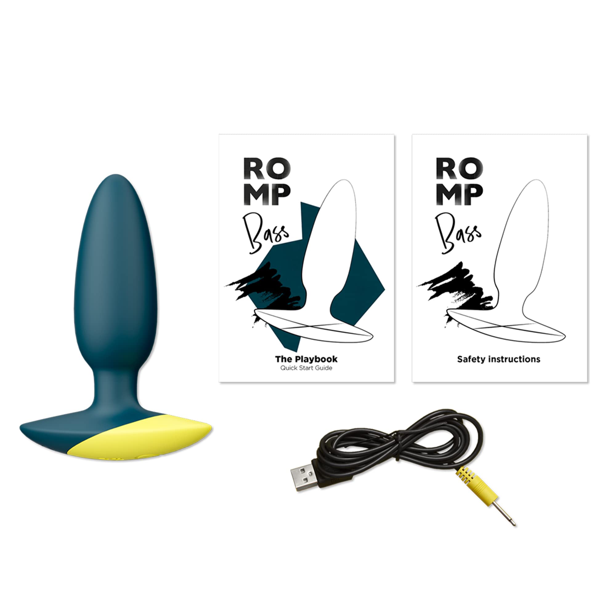 ROMP Bass Plug Anale Vibrante | Vibratore Butt in Silicone | Sex Toy per Giochi Erotici Uomo Donna Coppie | Silenzioso Impermeabile | Ricaricabile