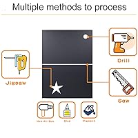 Vista 6 de DARENYI Hoja de plástico ABS negro, 12 x 16 pulgadas 1/8 pulgadas de grosor (0.118 in), flexible que la hoja de plexiglás, moldeable que la lámina