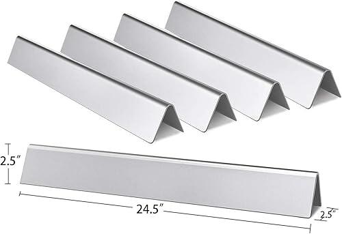 Vista 24 de Hongso Repuestos de barras aromatizantes para Weber 600 Series Genesis II 610, Genesis II LX 640, Genesis II E-610, Genesis 2 6 quemadores parrilla