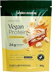 Vegan Protein 26g de Proteína Vegana | BCAAs, Vitaminas D₂ e B₁₂ | Para Massa Magra e Imunidade | 805 g (805g, Torta de Banana)