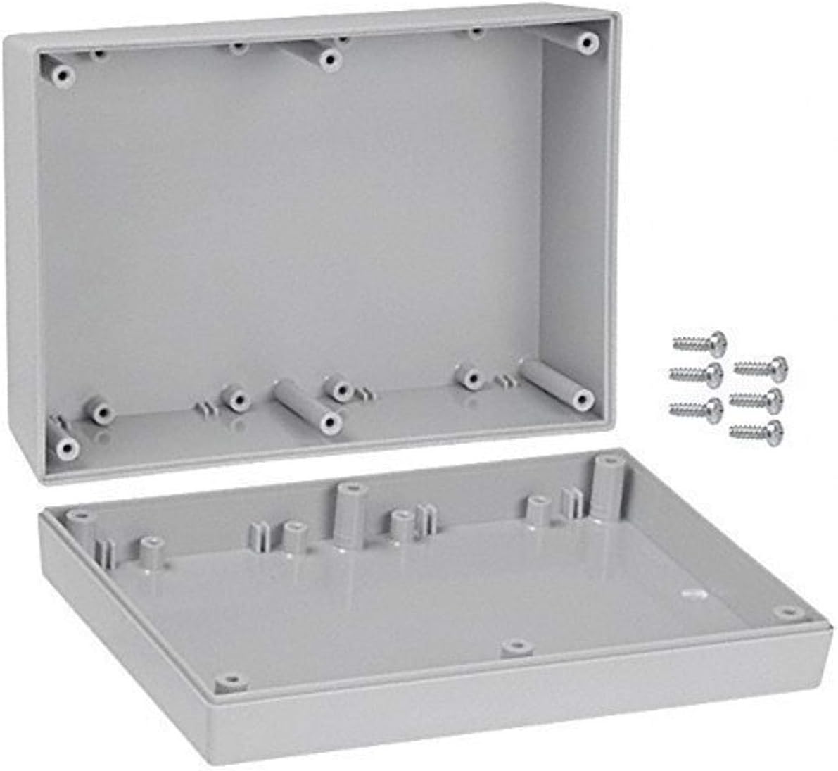 Serpac 173 ABS Plastic Enclosure, 6-7/8" Length x 4-7/8" Width x 2-1/2" Height, Gray