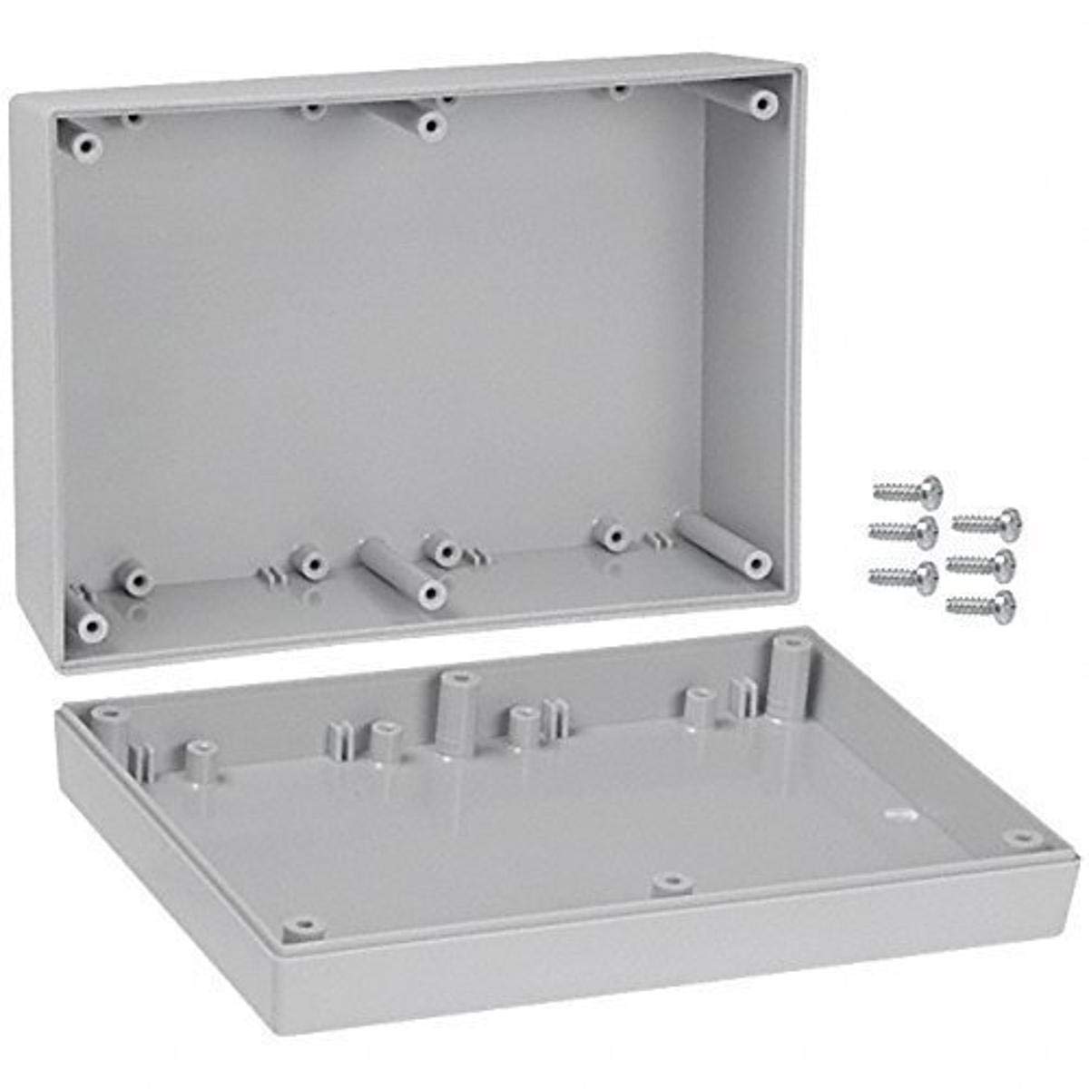 Serpac 173 ABS Plastic Enclosure, 6-7/8" Length x 4-7/8" Width x 2-1/2" Height, Gray