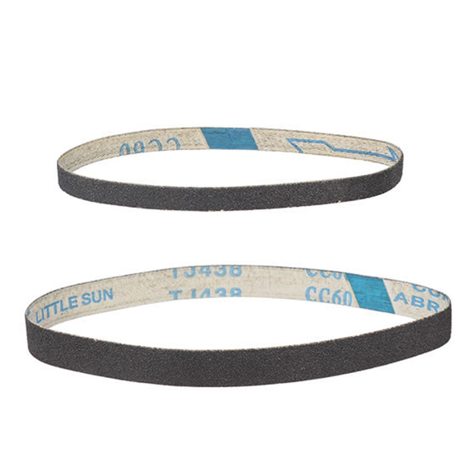 Mini Lijadora de Banda con 12 Bandas, Herramienta Neumática, Banda de Lijado, Entrada de Aire de 1/4", para Acero, Cobre, Metal, Pulido Y Acabado, 10x330 Mm