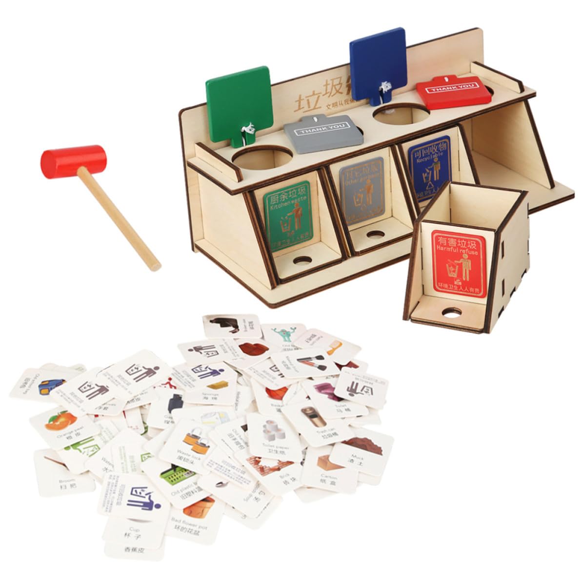 Tri des Déchets en Bois pour Développer la Concentration Enfant - 8