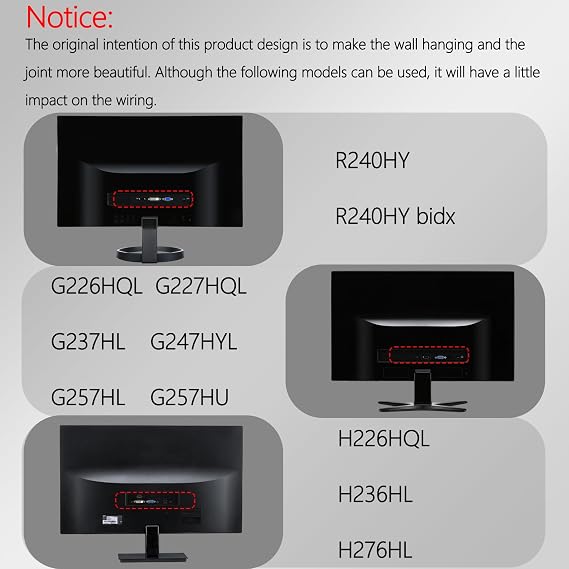SB220Q VESA Adapter Compatible with Acer SA0,SB0,HA0,R1,RT,G7 Serie Montior