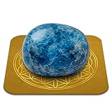 Pierre Apatite Bien être Polie 2 à 3 cm Qualité Premium | Communication, Clarté mentale, Motivation | Fleur de Vie incluse | Guide Pratique & Méditation Offerts | Cadeau Zen Spirituel | 1 unité