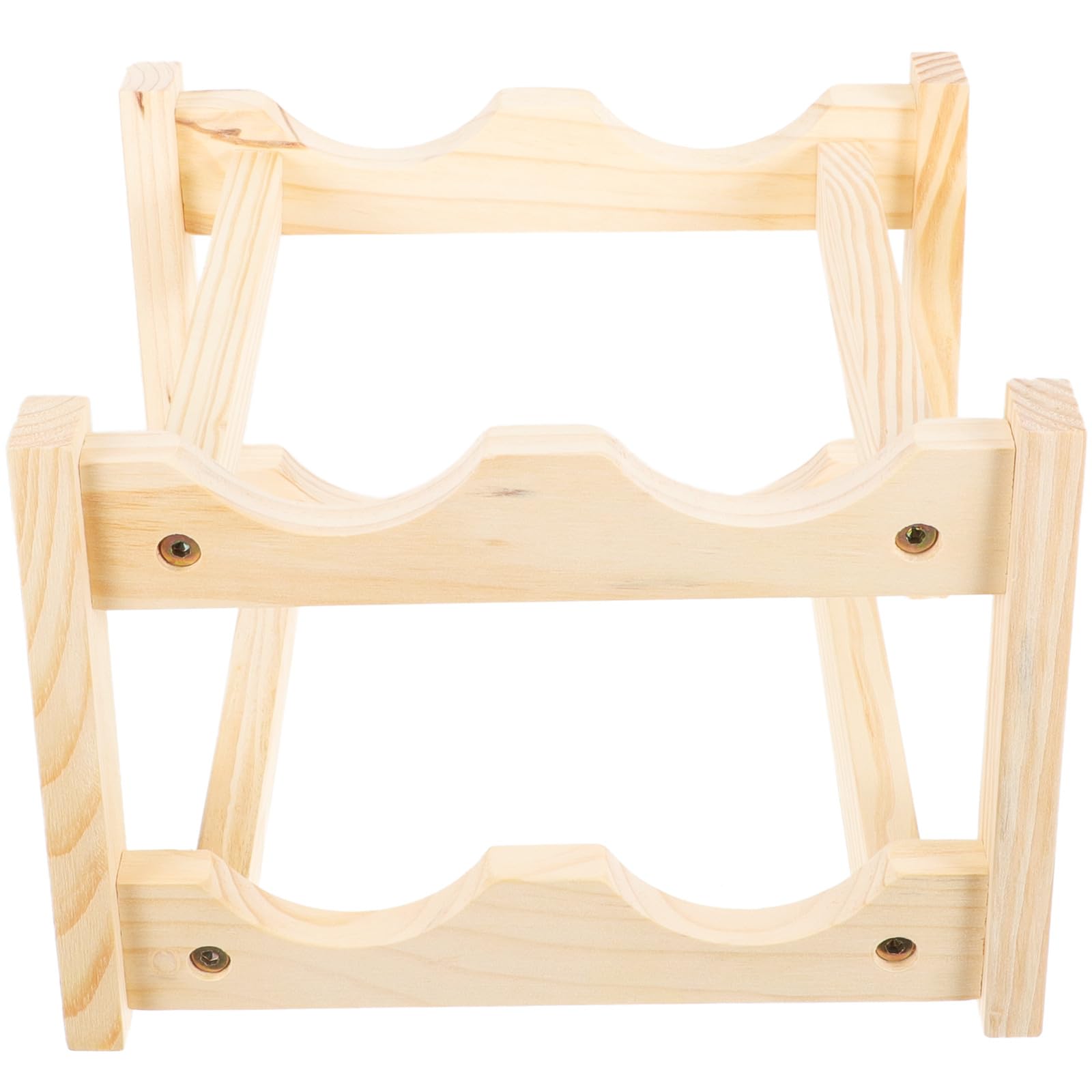 Casier à vin en bois robuste pour rangement solide de bouteille de bar