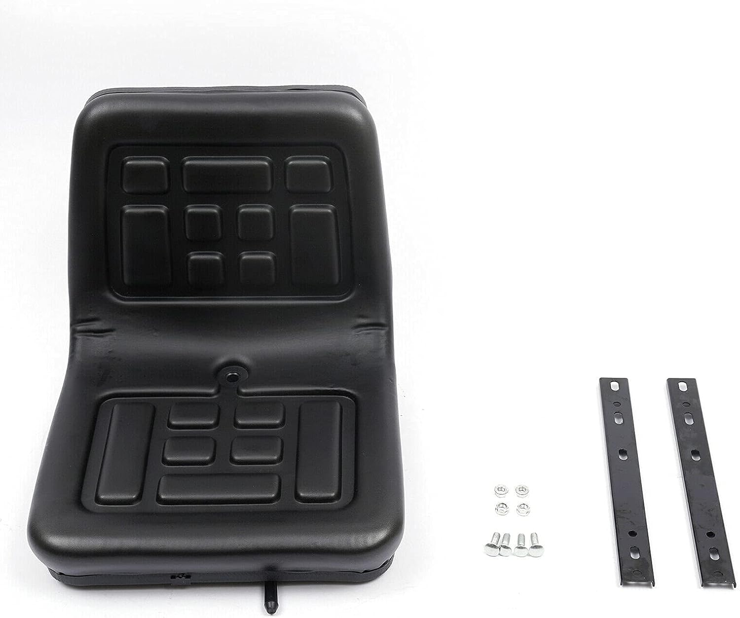 Universal Lawn Mower Seat, Tractor Seat with Back Rest Universal PU Leather Tractor