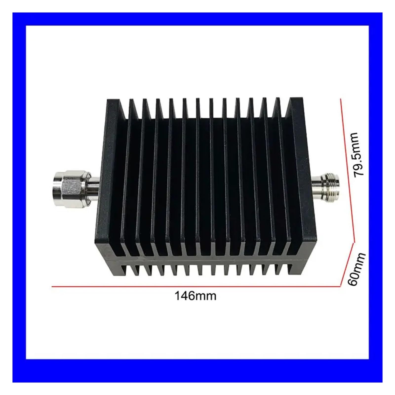 Attenuatore tipo N da 100 W DC-3Ghz/4Ghz 1db~60db Spina maschio a jack femmina RF coassiale 50ohm Accessorio ad alta potenza(3db,4G)
