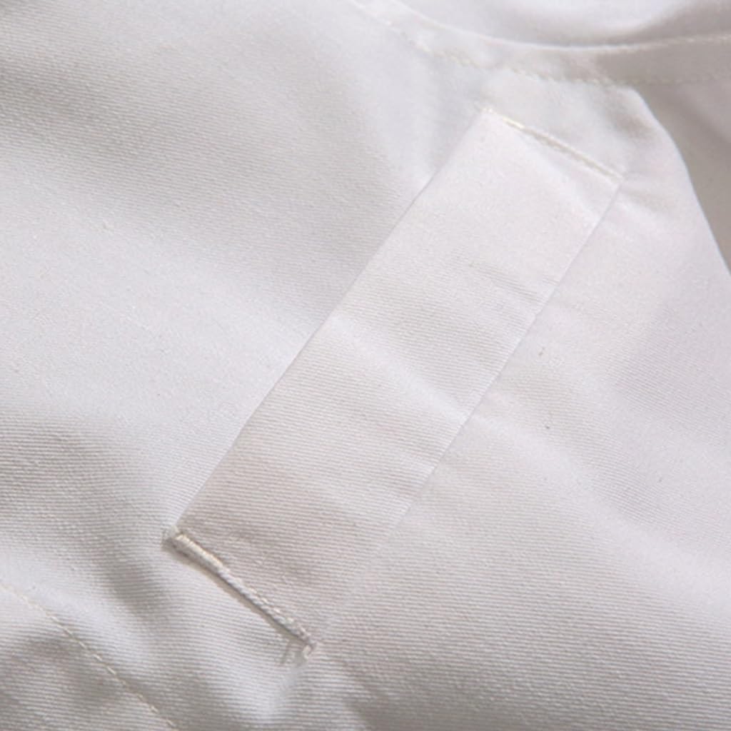 Chef Jacket Short Sleeve Classic Button Unisex Chef Coat Uniform for Food Service, Caterers, Bakers Culinary